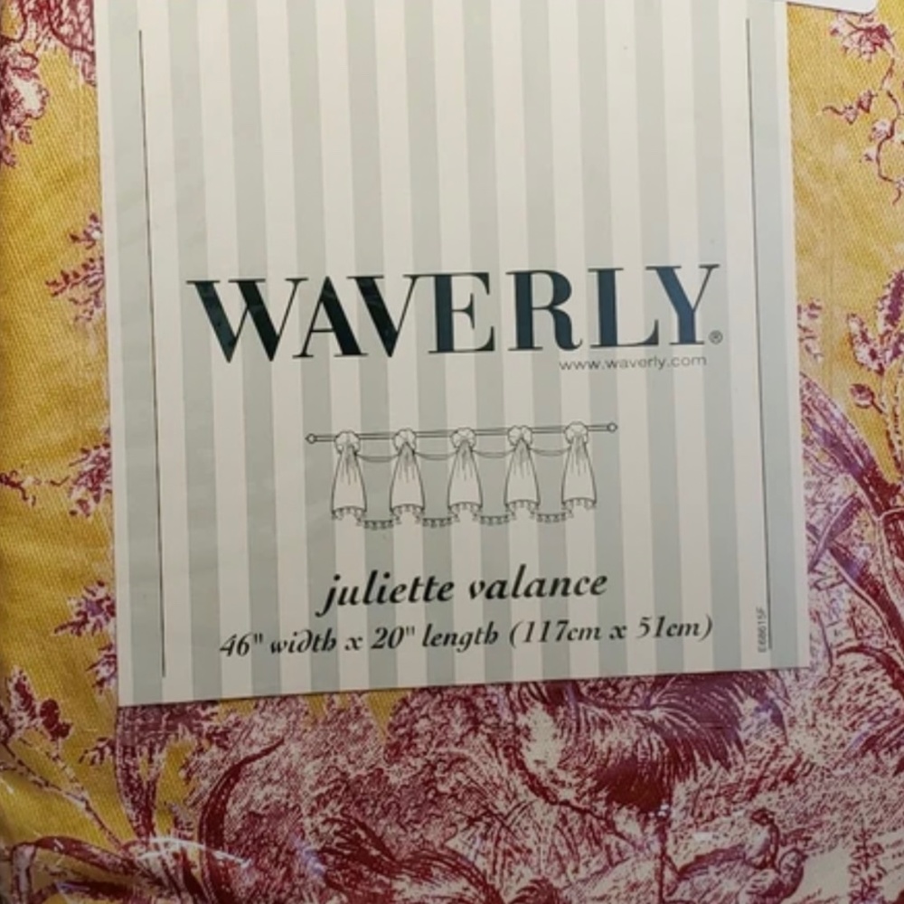 Waverly Toile Valance Set of 2